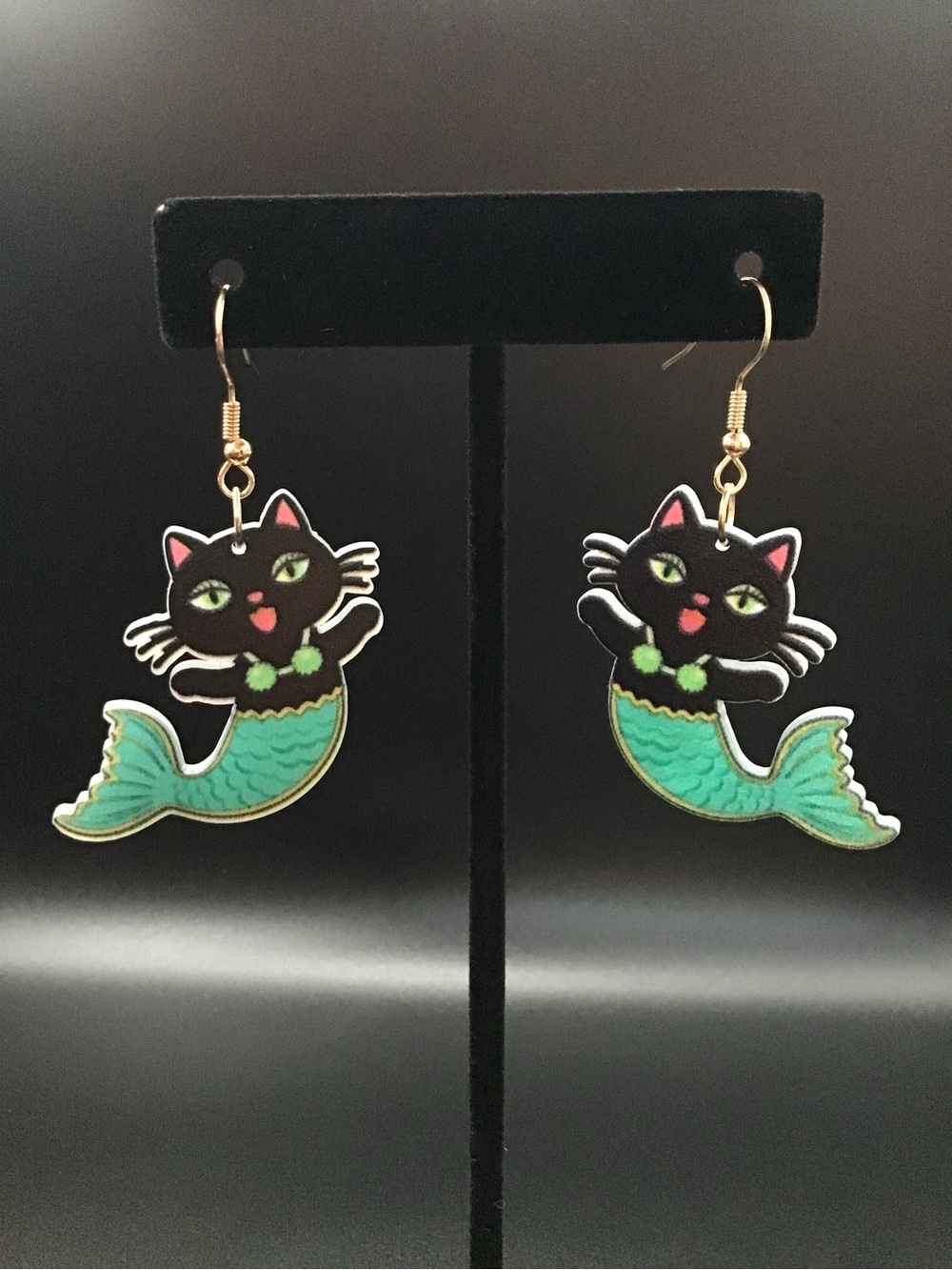 Cat Mermaid Earrings